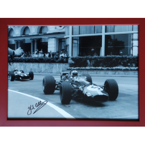 Signed Framed Jack Brabham COA 1015107 